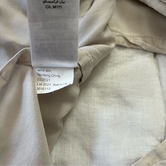 West Elm Crescent Stitch Pillow Sham 26”x26” - Picture 8 of 9